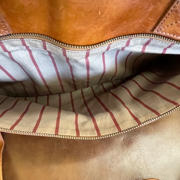 Unisex Rawlings Adjustable Brown Baseball Glove Leather Messenger Bag - Picture 15 of 16